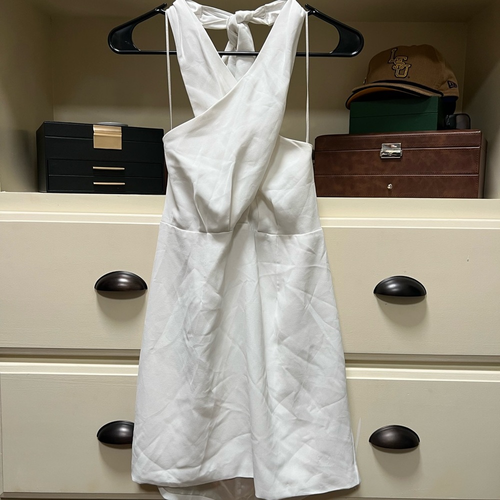 DO+BE White Backless Dress